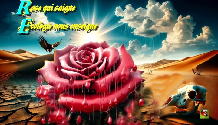 ROSE QUI SAIGNE