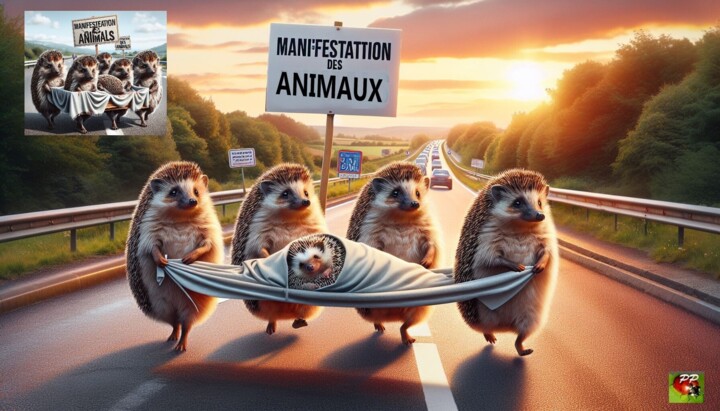 MANIF DES ANIMAUX