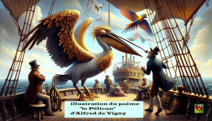 ILLUSTRATION 2 ; LE PELICAN DE VIGNY