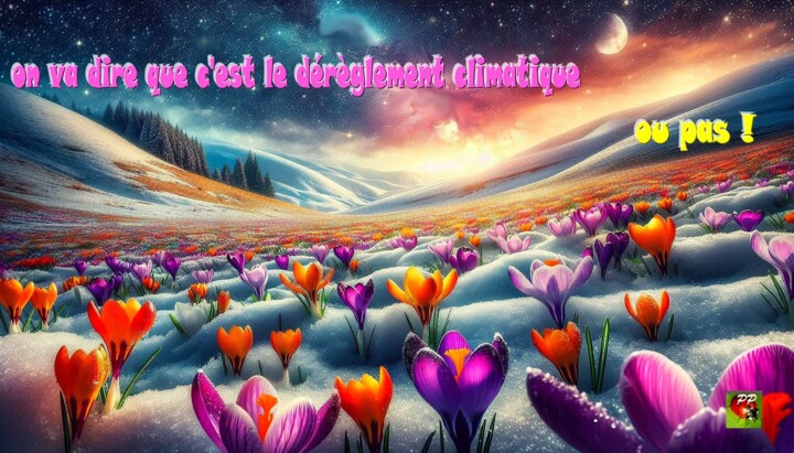 on va dire que c'est le dérèglement climatique