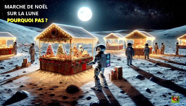 MARCHE DE NOËL SUR LA LUNE